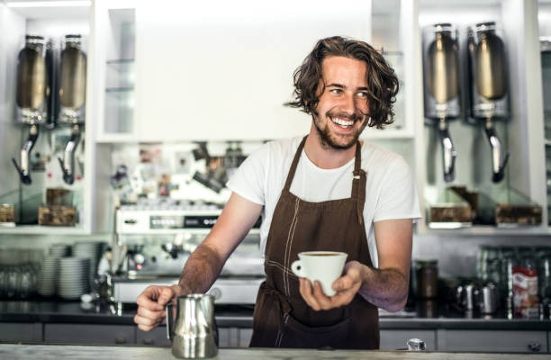Barista in Cafe Filtered Water