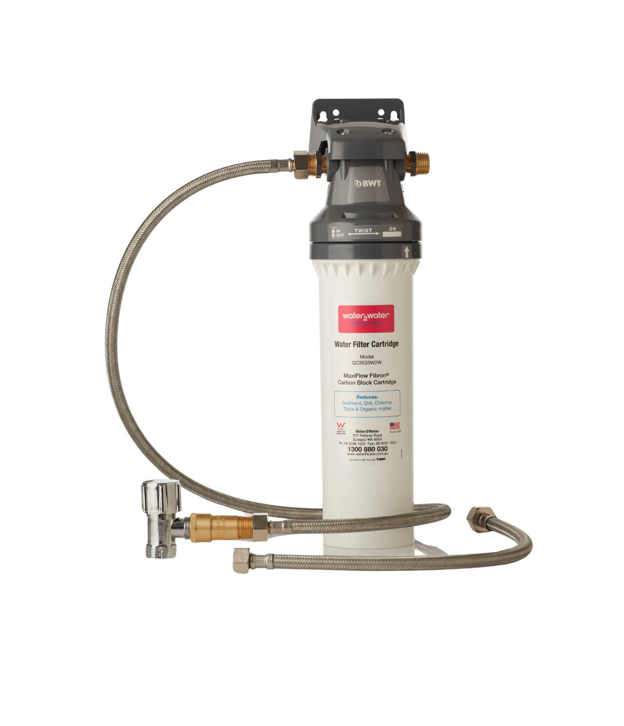 W2W Maxiflow-Filtration-System-with-filter-head-bracket-and-hosing
